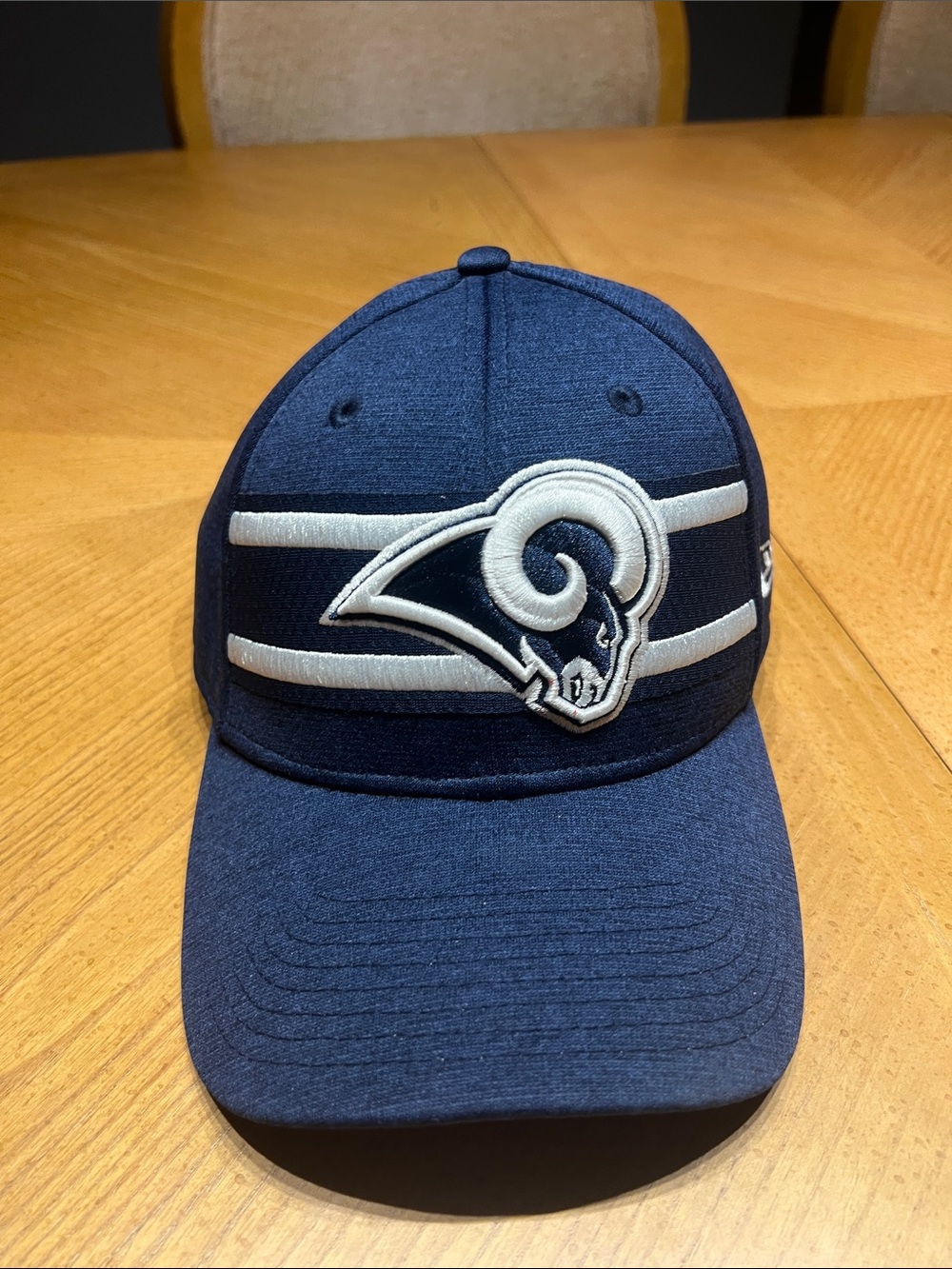 New Era Navy and White Los Angeles Rams Structured Snapback Hat